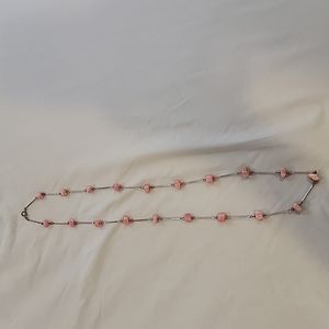 COPY - Vintage pink stone necklace
